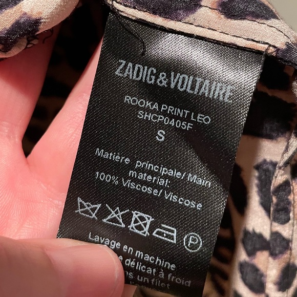Zadig + Voltaire Rooka Leopard Print Dress Brand New Size Small - Picture 7 of 7